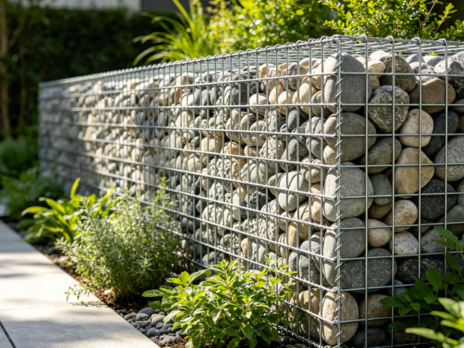 Green Gabion Box